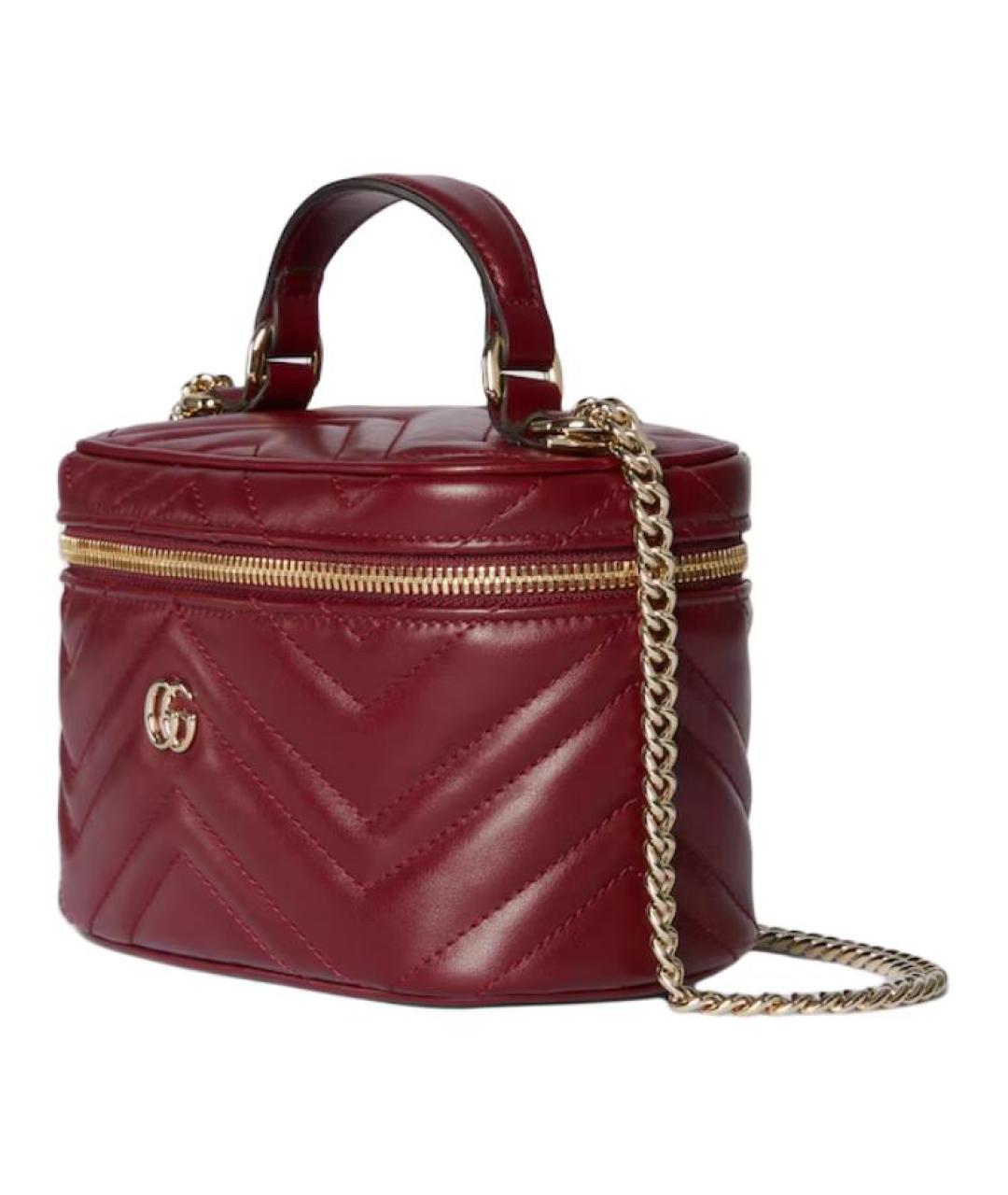 GUCCI Красная кожаная сумка через плечо, фото 2