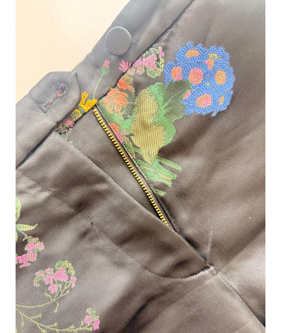 ERDEM Черные прямые брюки, фото 4