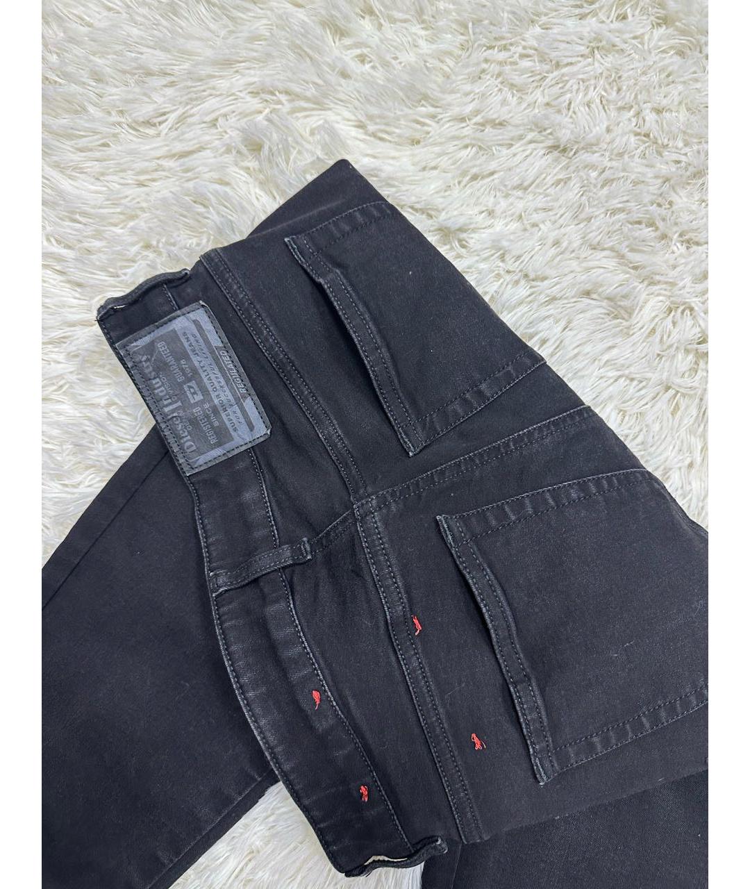 DIESEL Черные хлопковые джинсы слим, фото 3