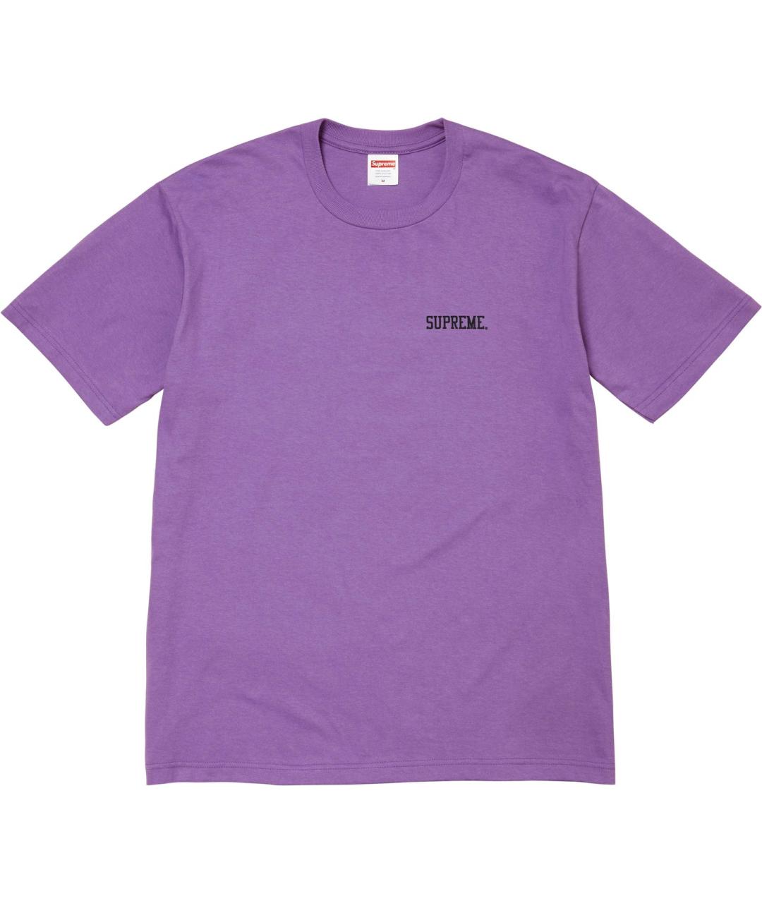 SUPREME Фиолетовая футболка, фото 1