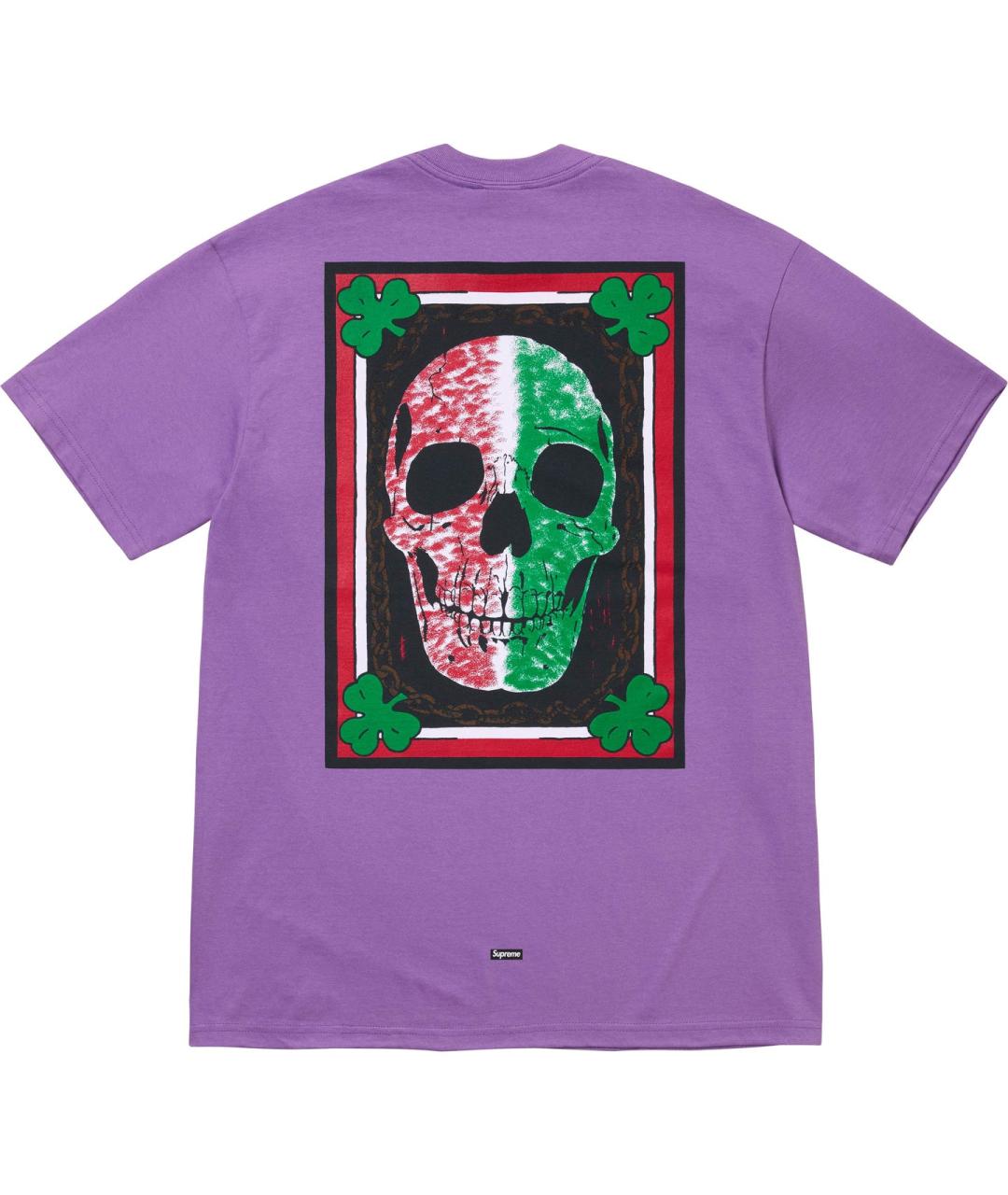 SUPREME Фиолетовая футболка, фото 2
