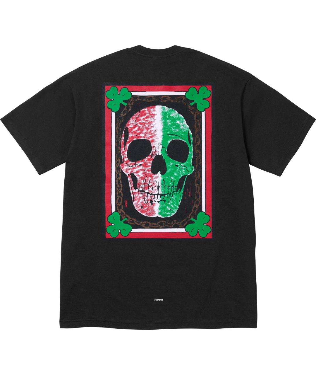 SUPREME Черная футболка, фото 2