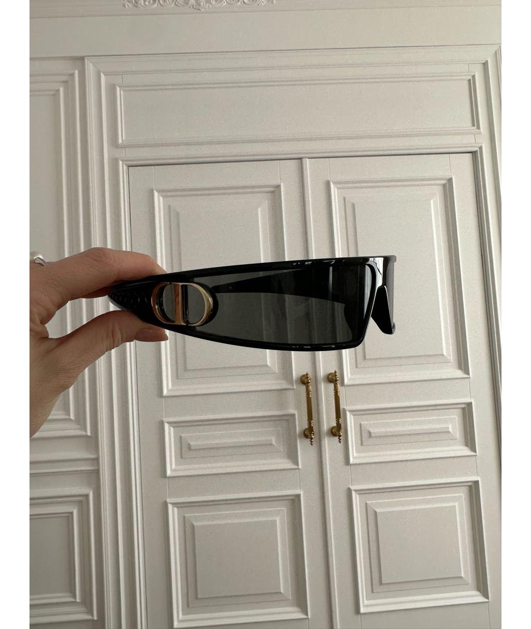 CHRISTIAN DIOR Черные пластиковые солнцезащитные очки, фото 5