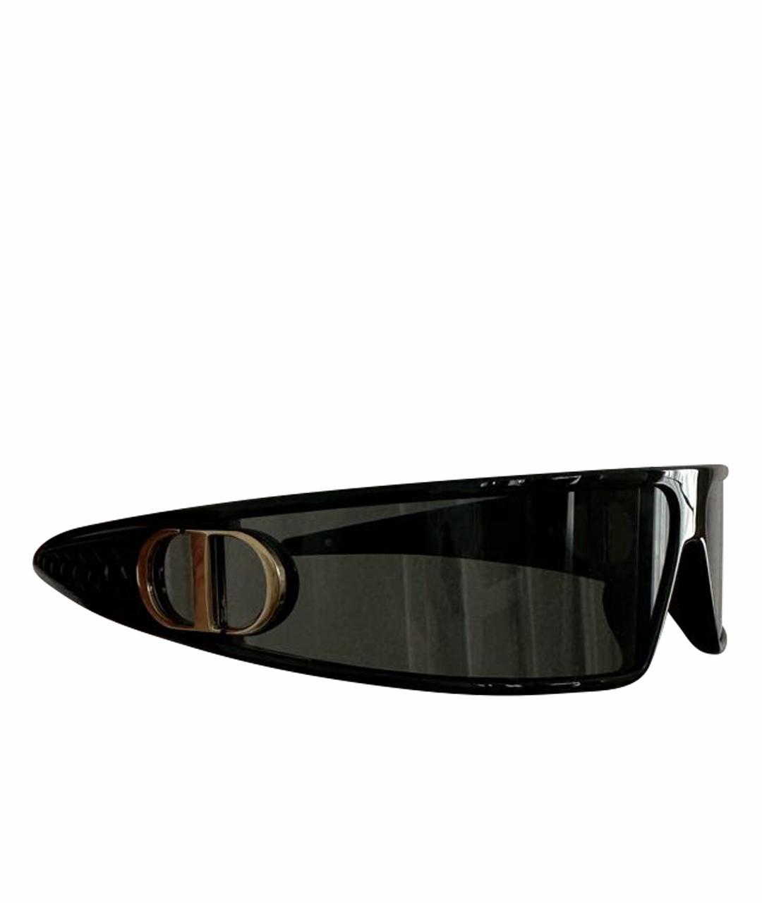 CHRISTIAN DIOR Черные пластиковые солнцезащитные очки, фото 1