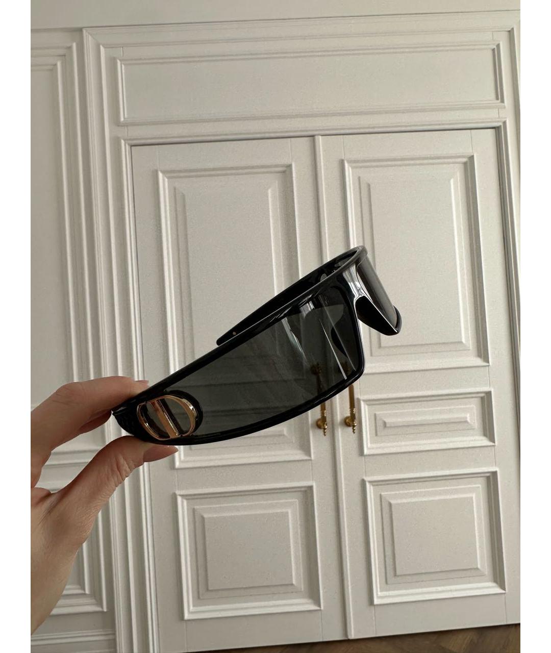 CHRISTIAN DIOR Черные пластиковые солнцезащитные очки, фото 2