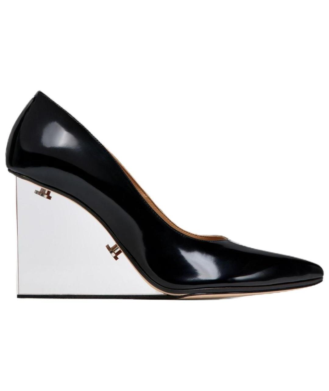 MAISON MARGIELA Черные кожаные туфли, фото 1