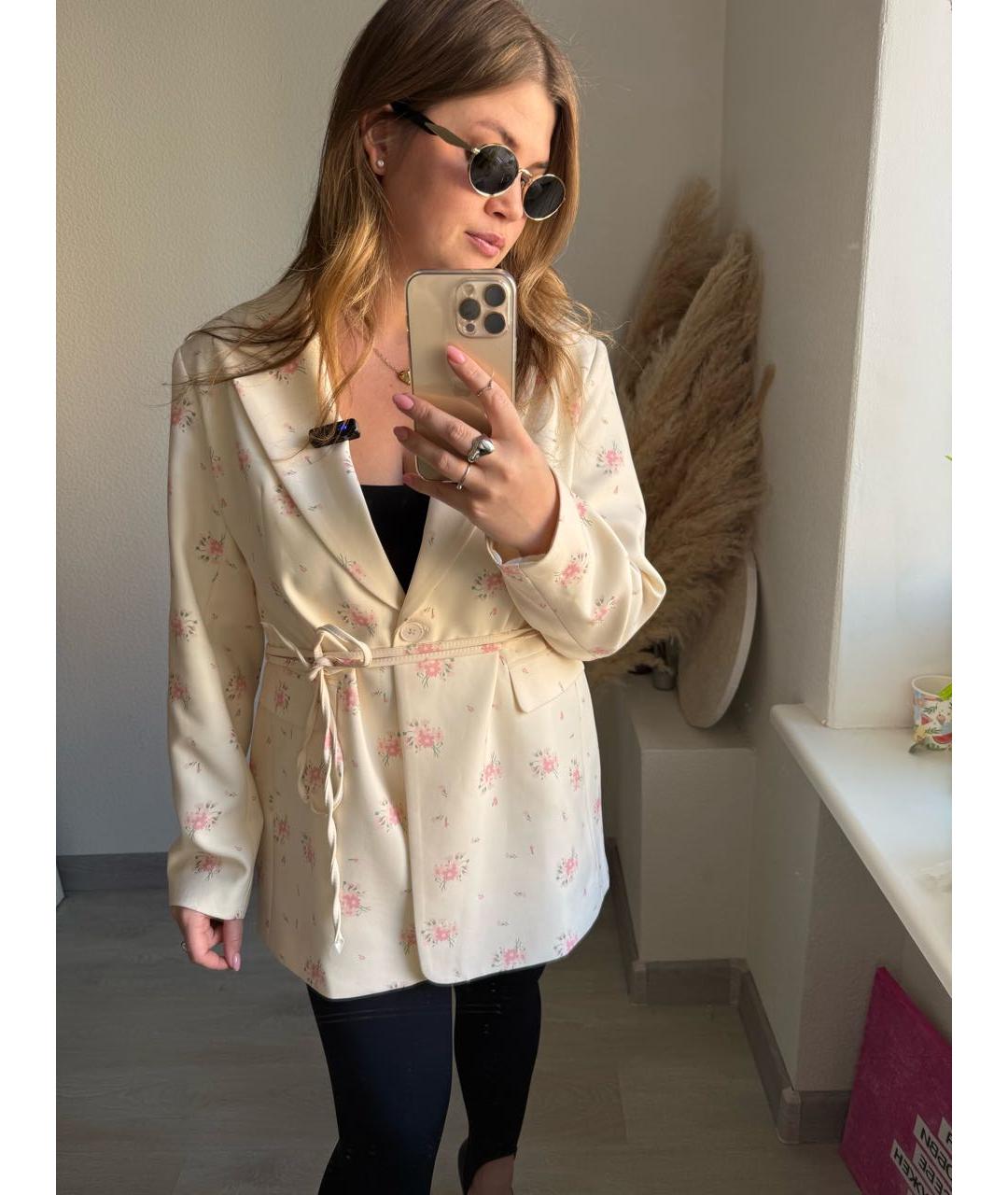 PRADA Золотые металлические солнцезащитные очки, фото 5