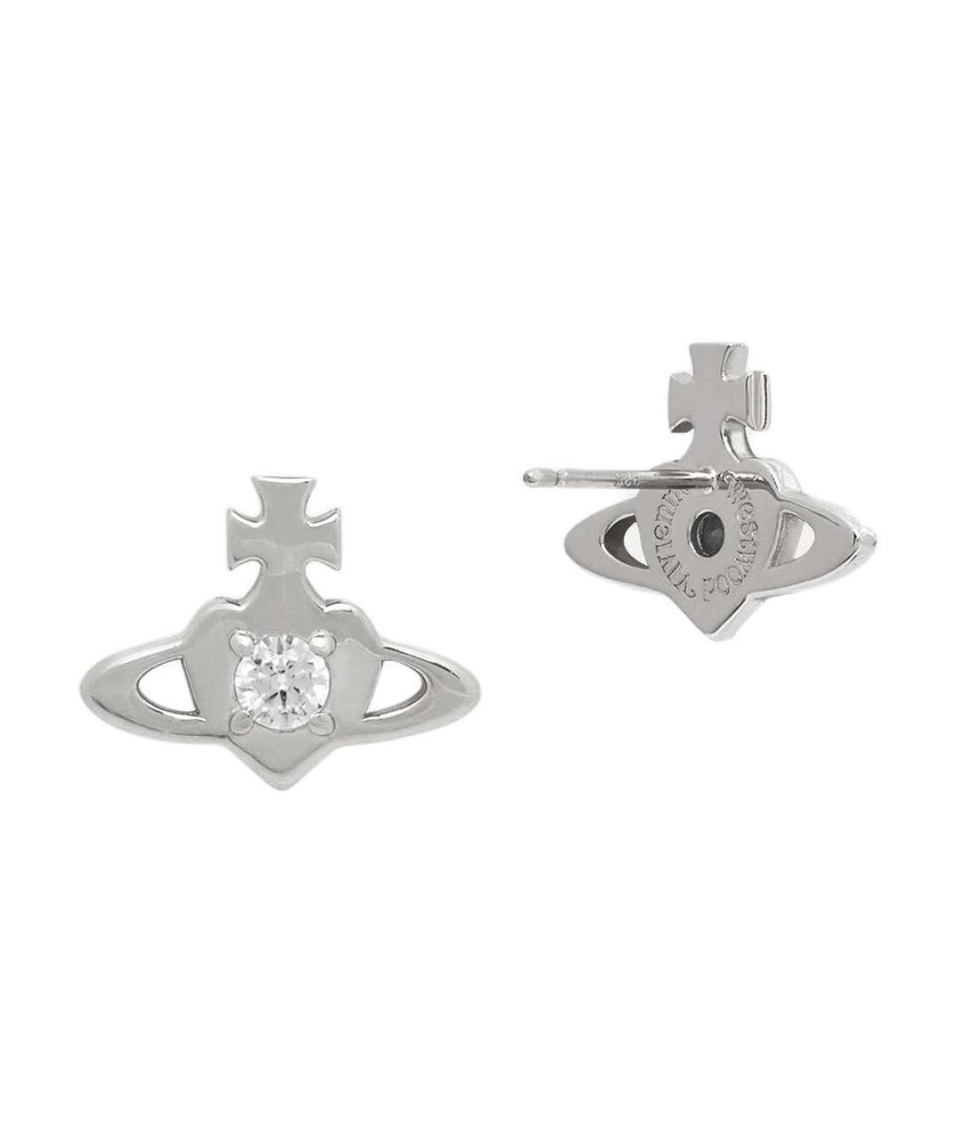 VIVIENNE WESTWOOD Серебряные металлические серьги, фото 2