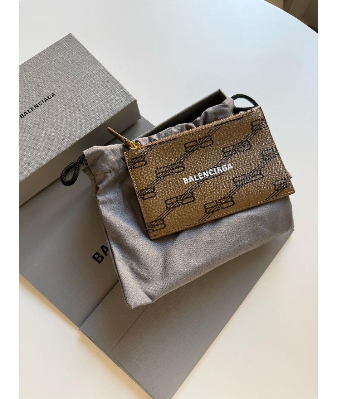 BALENCIAGA Бежевый кардхолдер, фото 5