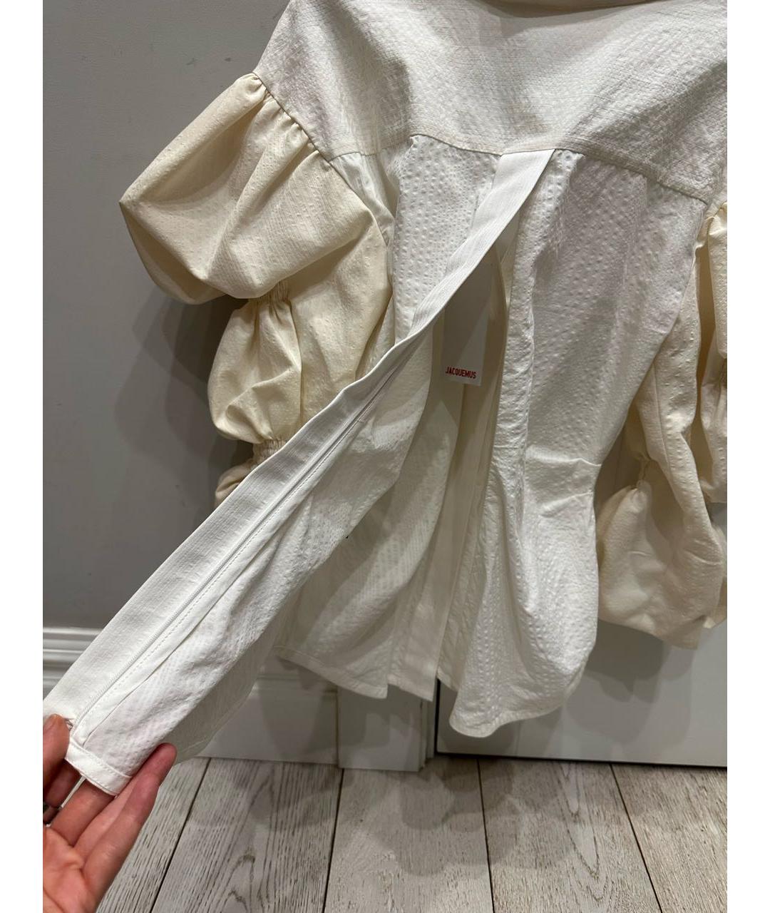 JACQUEMUS Бежевая хлопковая рубашка, фото 6