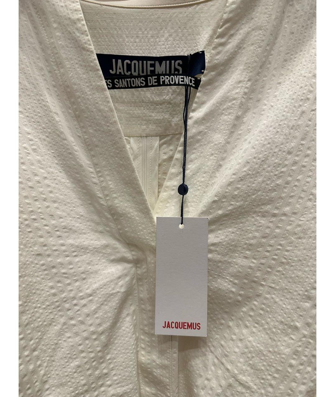 JACQUEMUS Бежевая хлопковая рубашка, фото 3