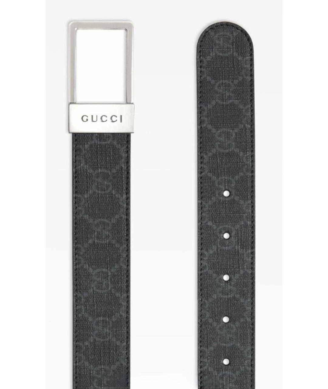 GUCCI Черный ремень, фото 2