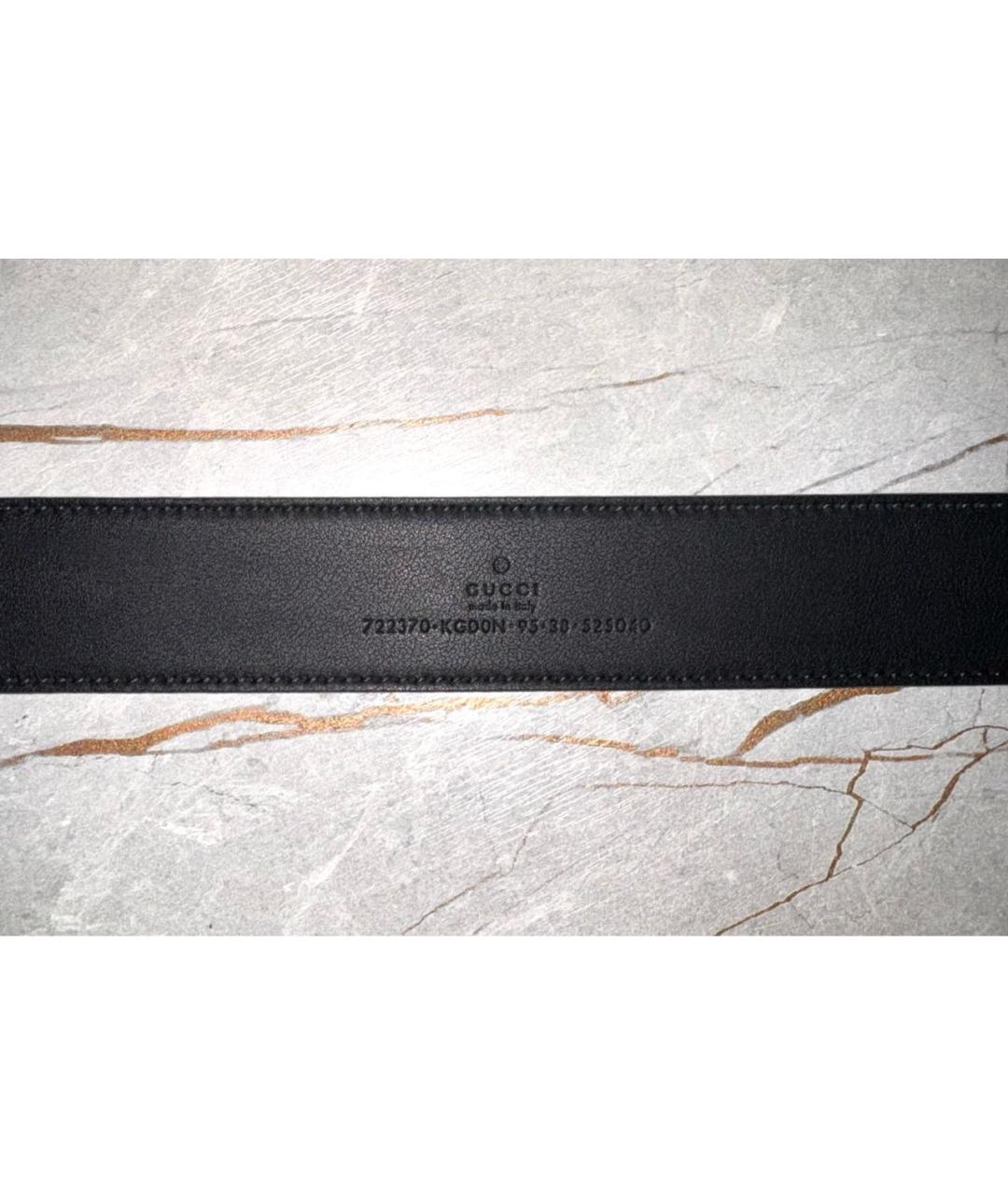 GUCCI Черный ремень, фото 3