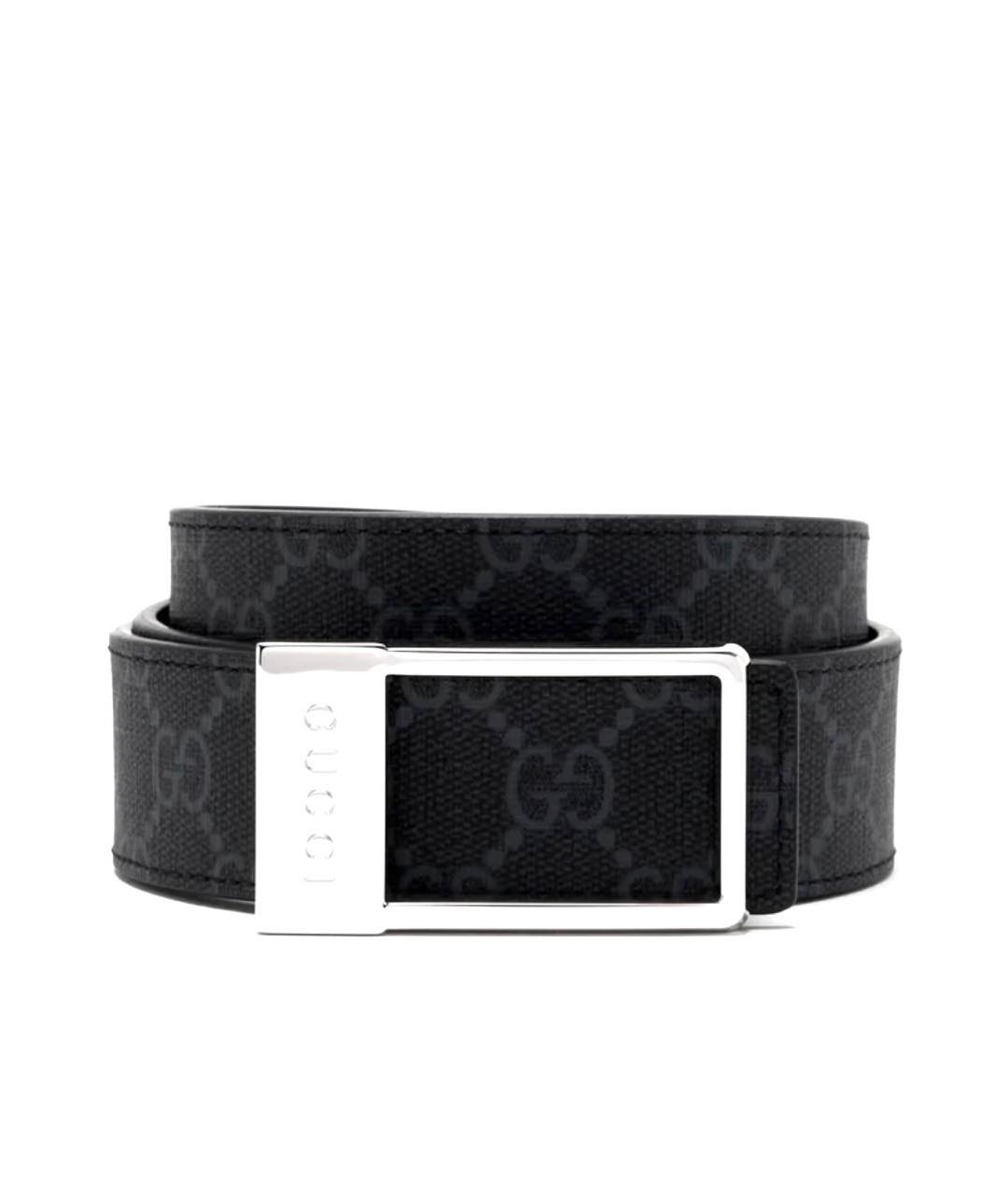 GUCCI Черный ремень, фото 1