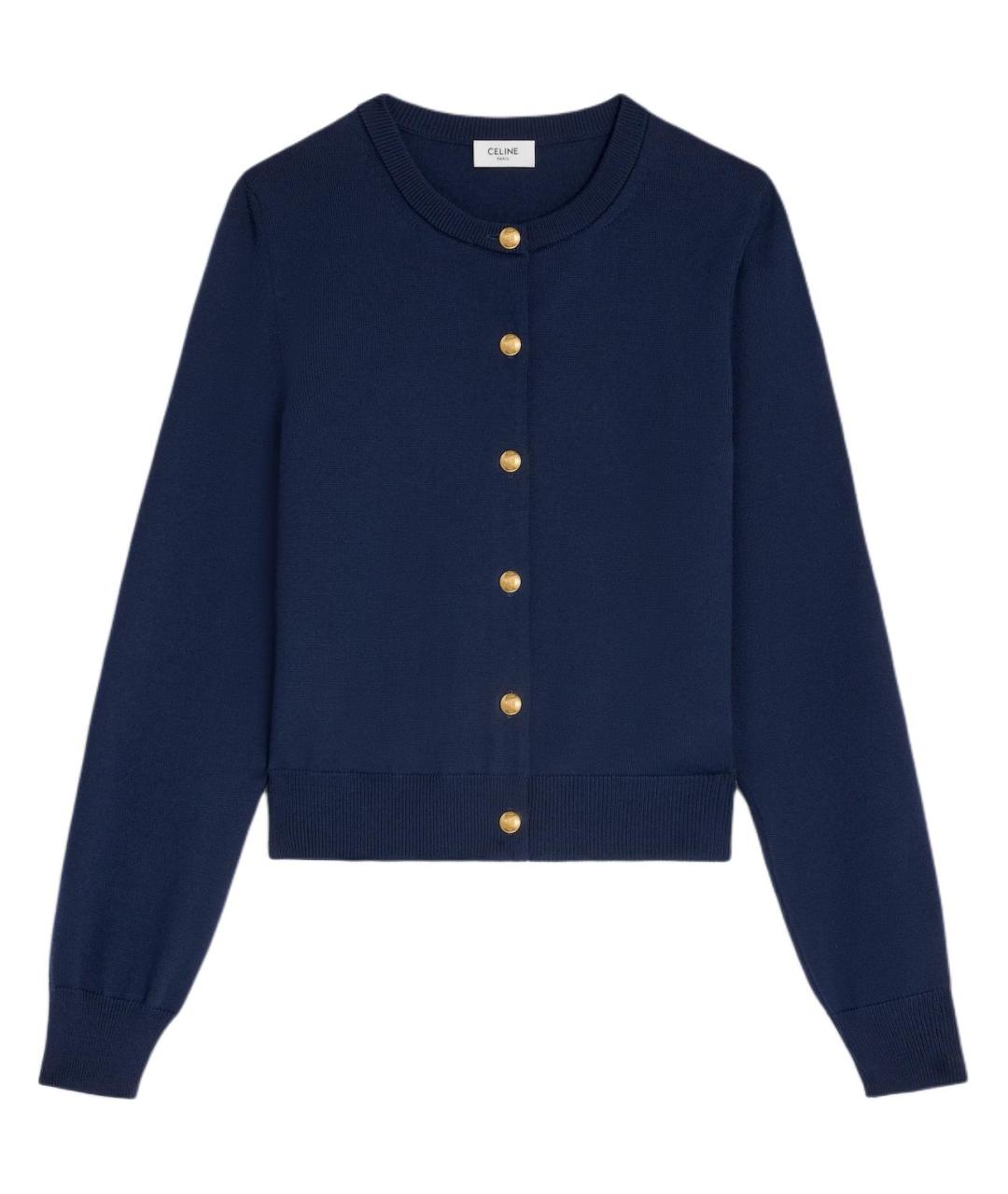 CELINE Темно-синий кардиган, фото 1