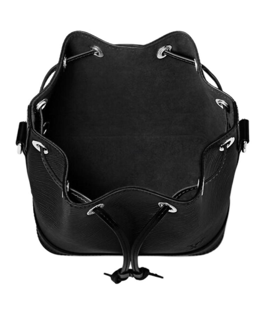 LOUIS VUITTON Черная кожаная сумка через плечо, фото 3