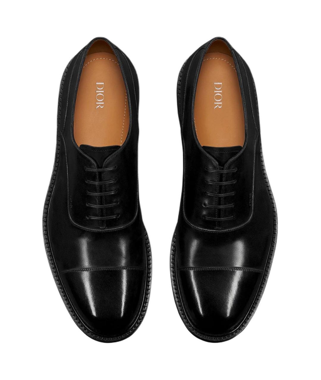 CHRISTIAN DIOR Черные кожаные туфли, фото 4