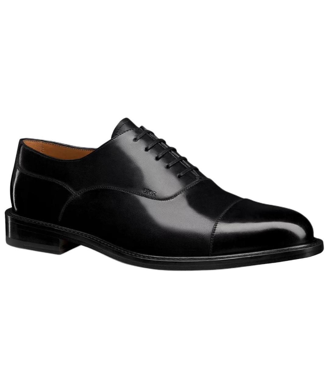 CHRISTIAN DIOR Черные кожаные туфли, фото 3