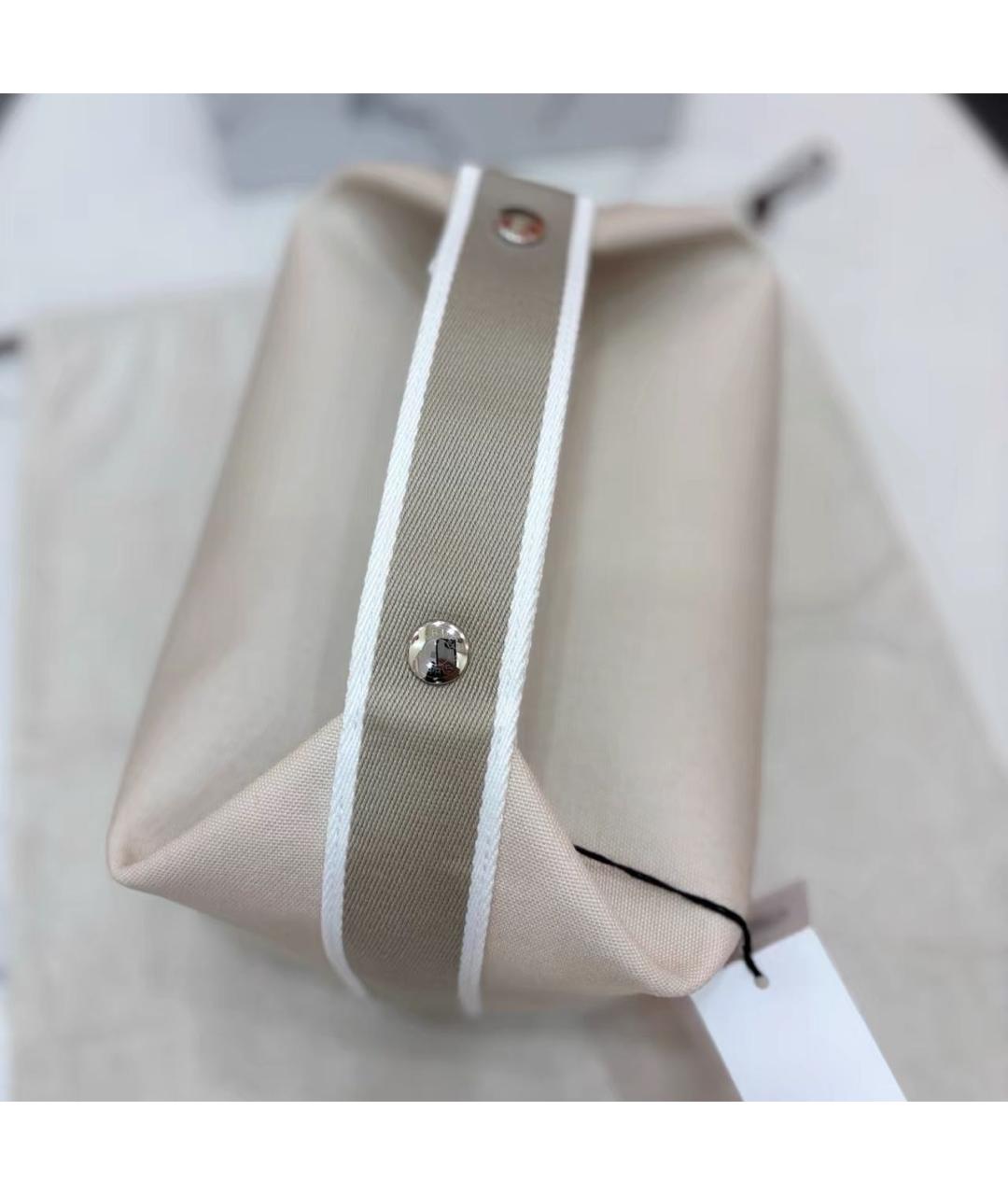 HERMES Бежевая косметичка, фото 7