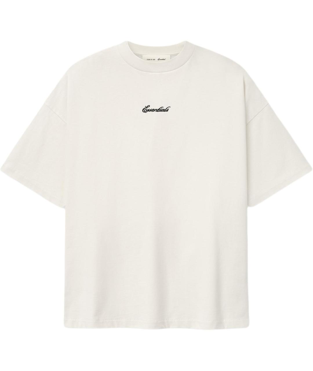 FEAR OF GOD ESSENTIALS Бежевая футболка, фото 1