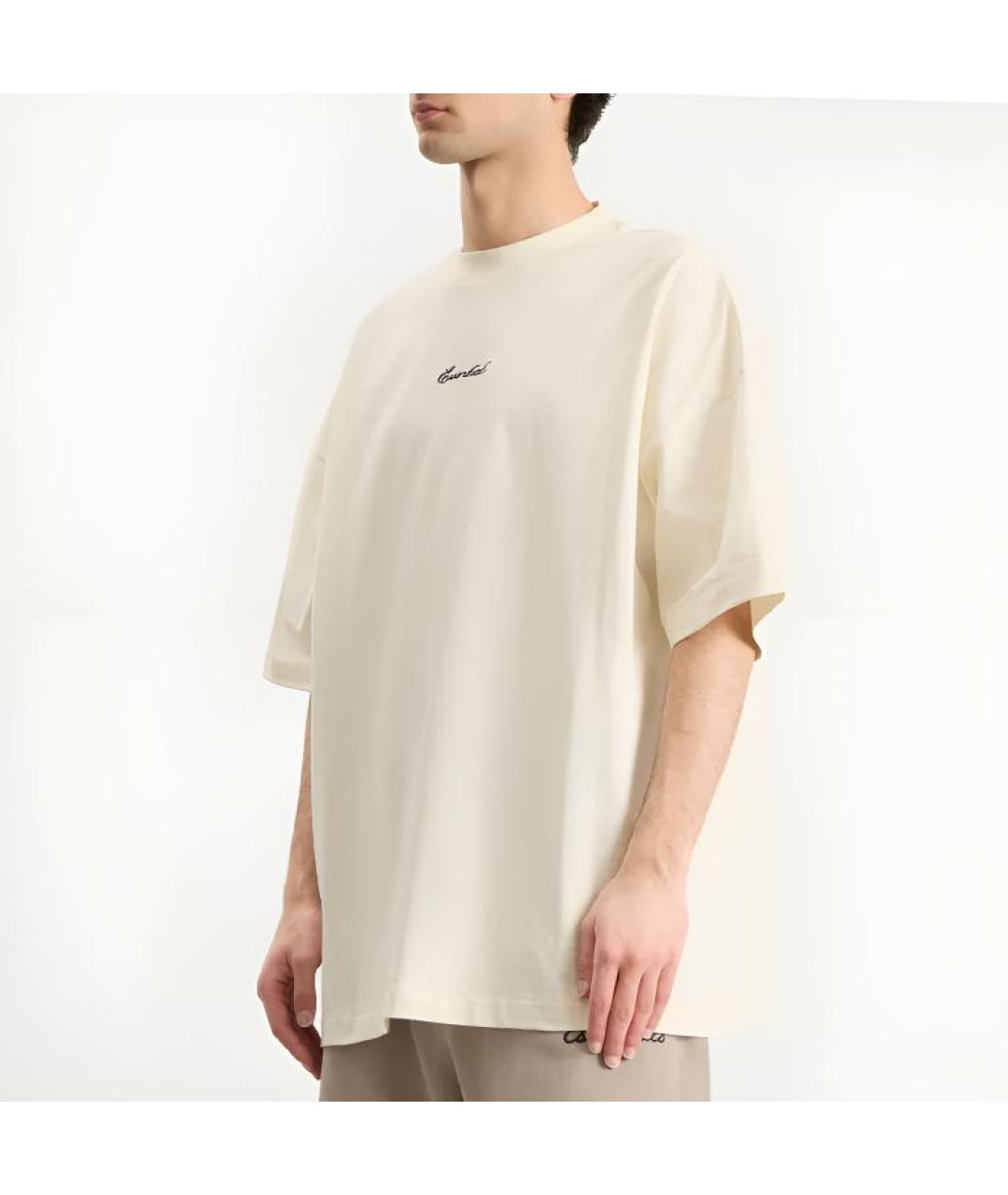 FEAR OF GOD ESSENTIALS Бежевая футболка, фото 4