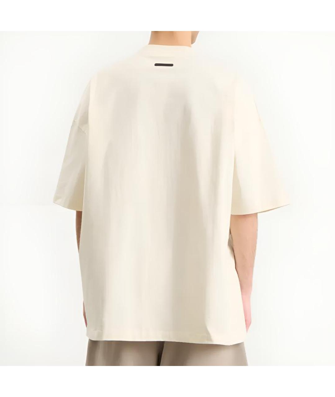 FEAR OF GOD ESSENTIALS Бежевая футболка, фото 3
