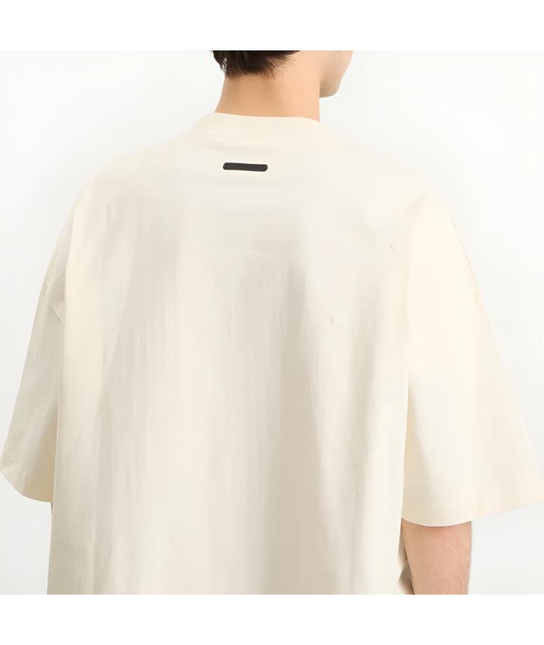 FEAR OF GOD ESSENTIALS Бежевая футболка, фото 5
