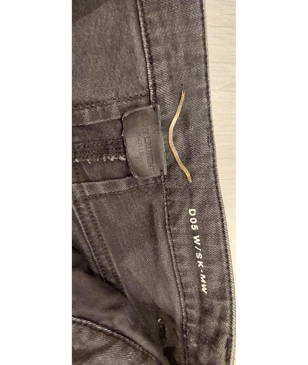 SAINT LAURENT Черные хлопковые джинсы слим, фото 3