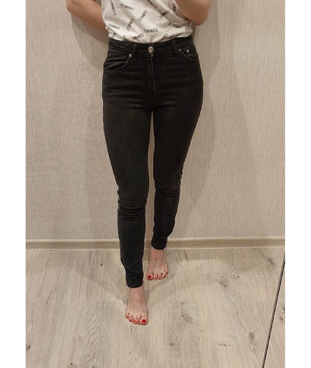 SAINT LAURENT Черные хлопковые джинсы слим, фото 8