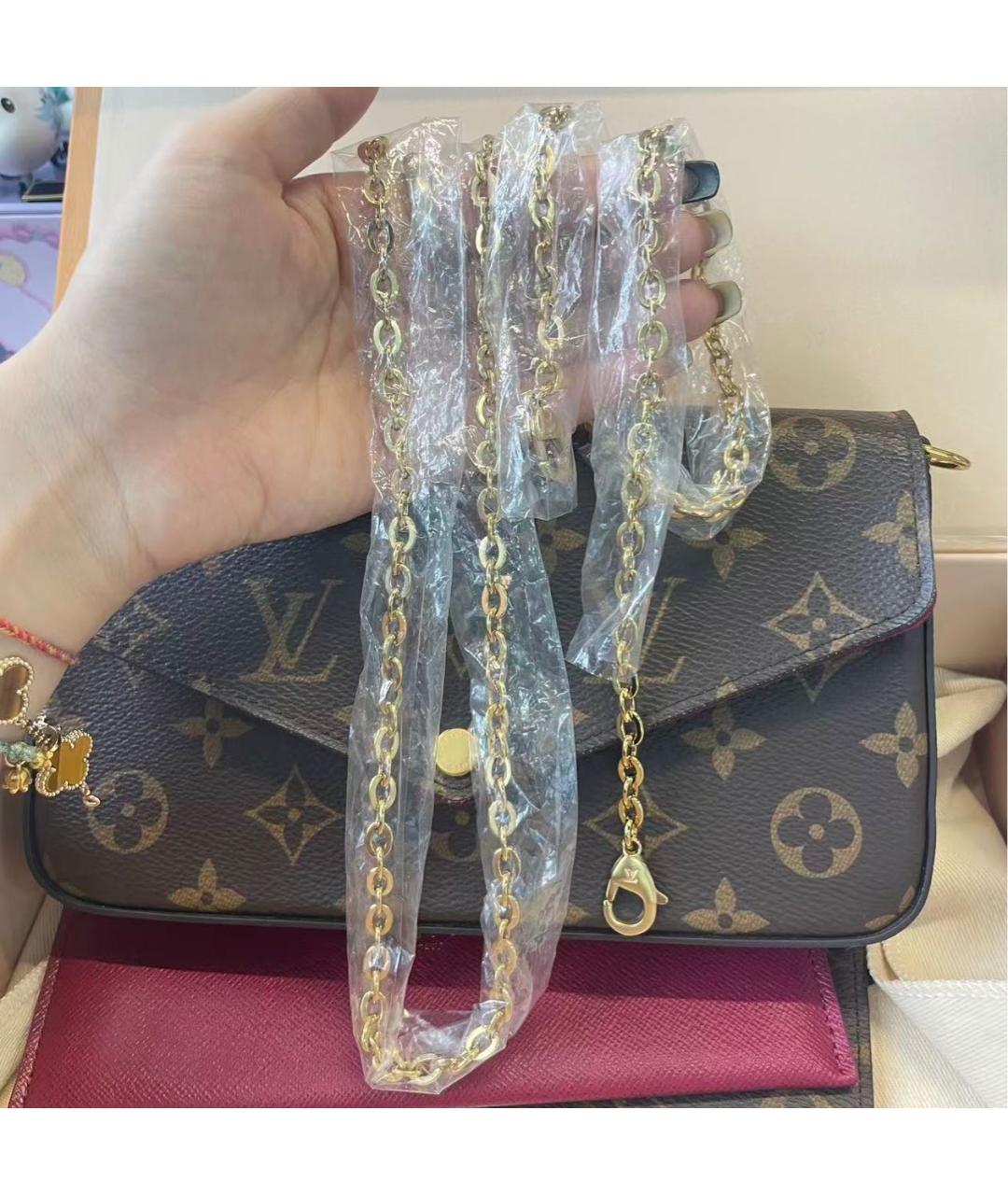 LOUIS VUITTON Коричневая сумка через плечо, фото 2