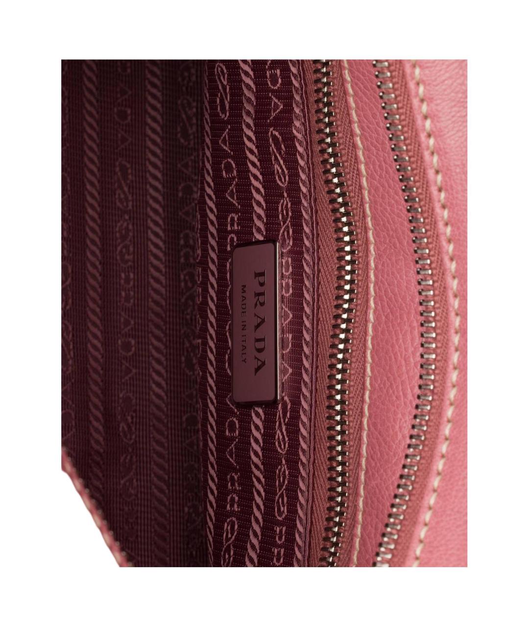 PRADA Красная кожаная сумка через плечо, фото 4