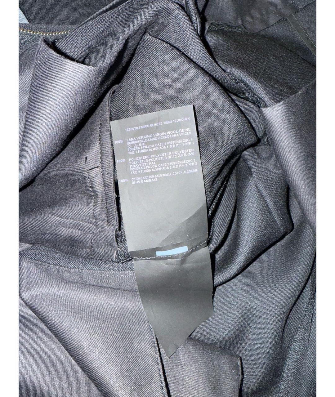 SAINT LAURENT Черные шерстяные шорты, фото 5