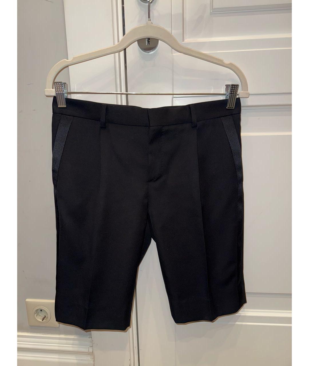SAINT LAURENT Черные шерстяные шорты, фото 7