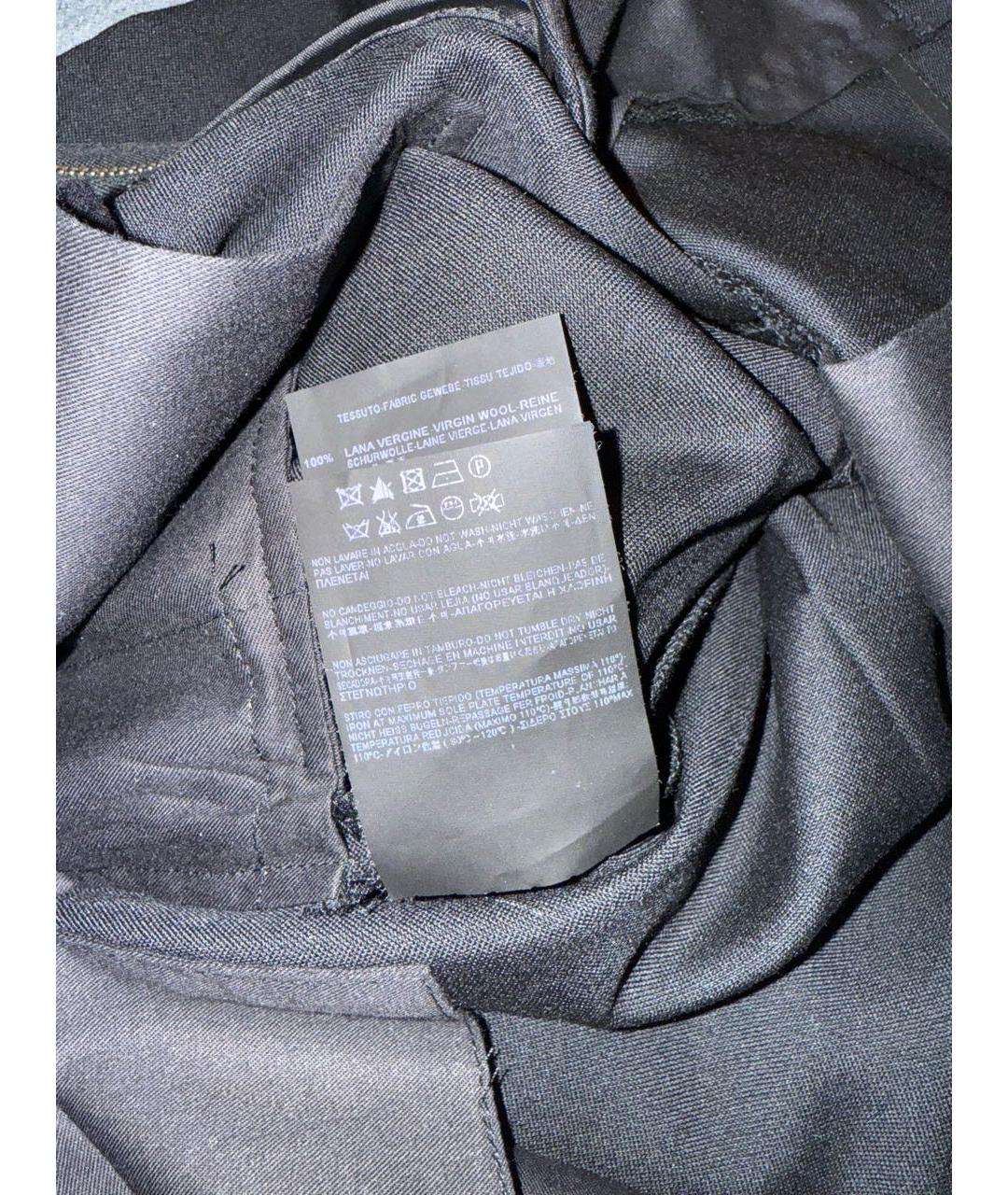 SAINT LAURENT Черные шерстяные шорты, фото 6