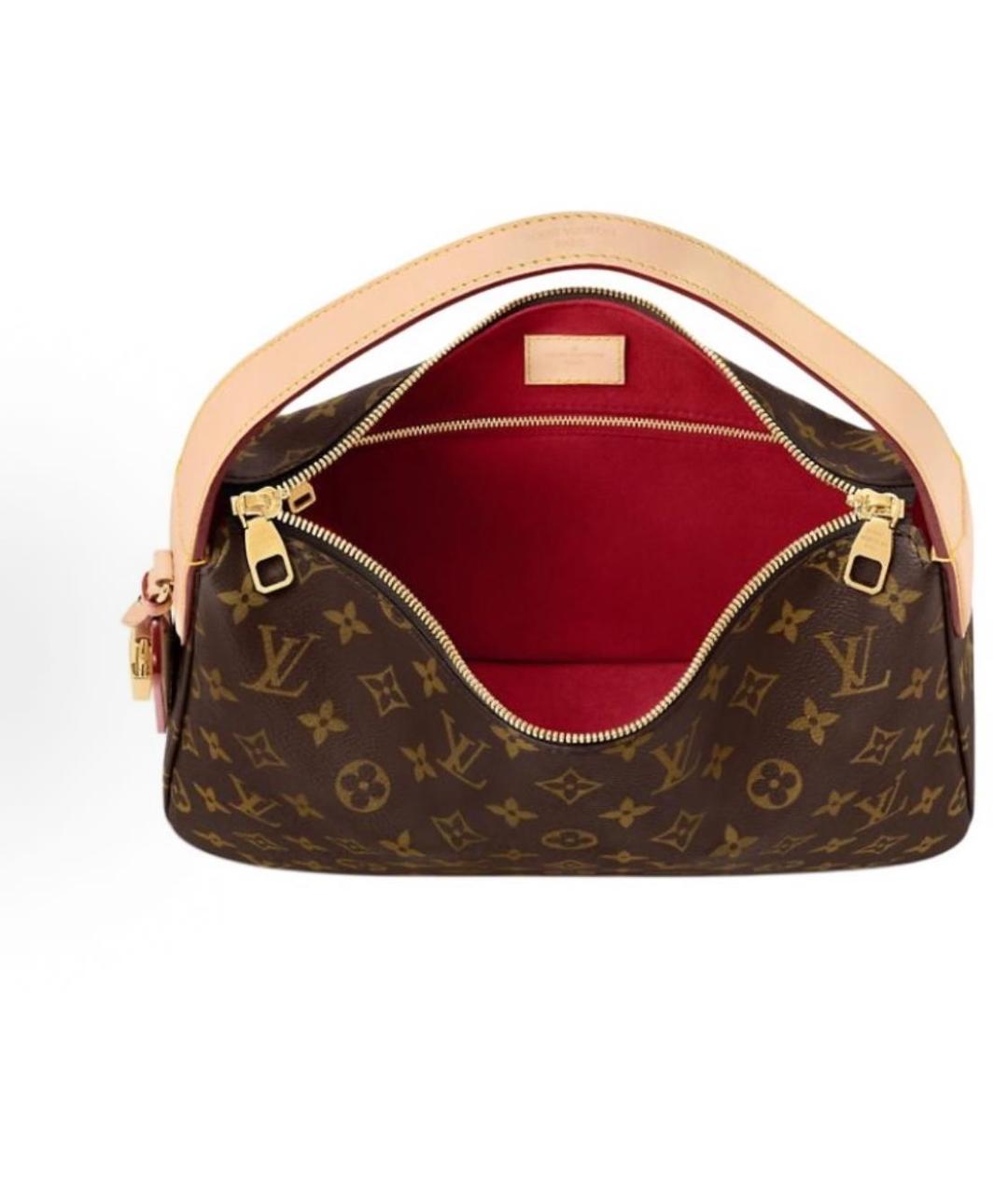 LOUIS VUITTON Коричневая сумка тоут, фото 6