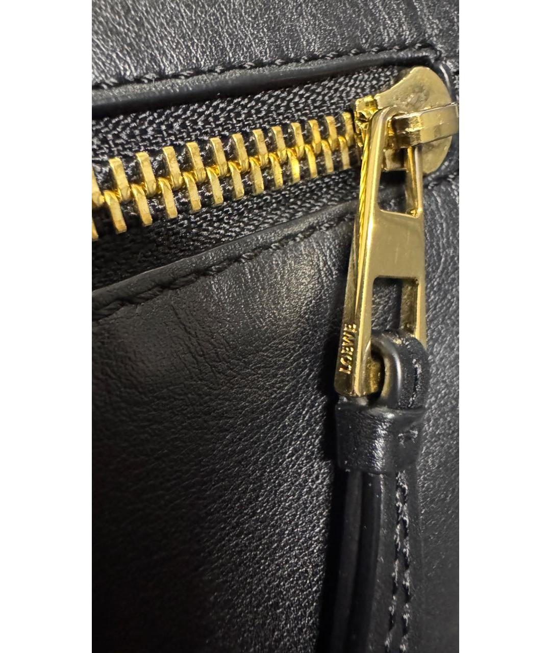 LOEWE Черная кожаная сумка через плечо, фото 5