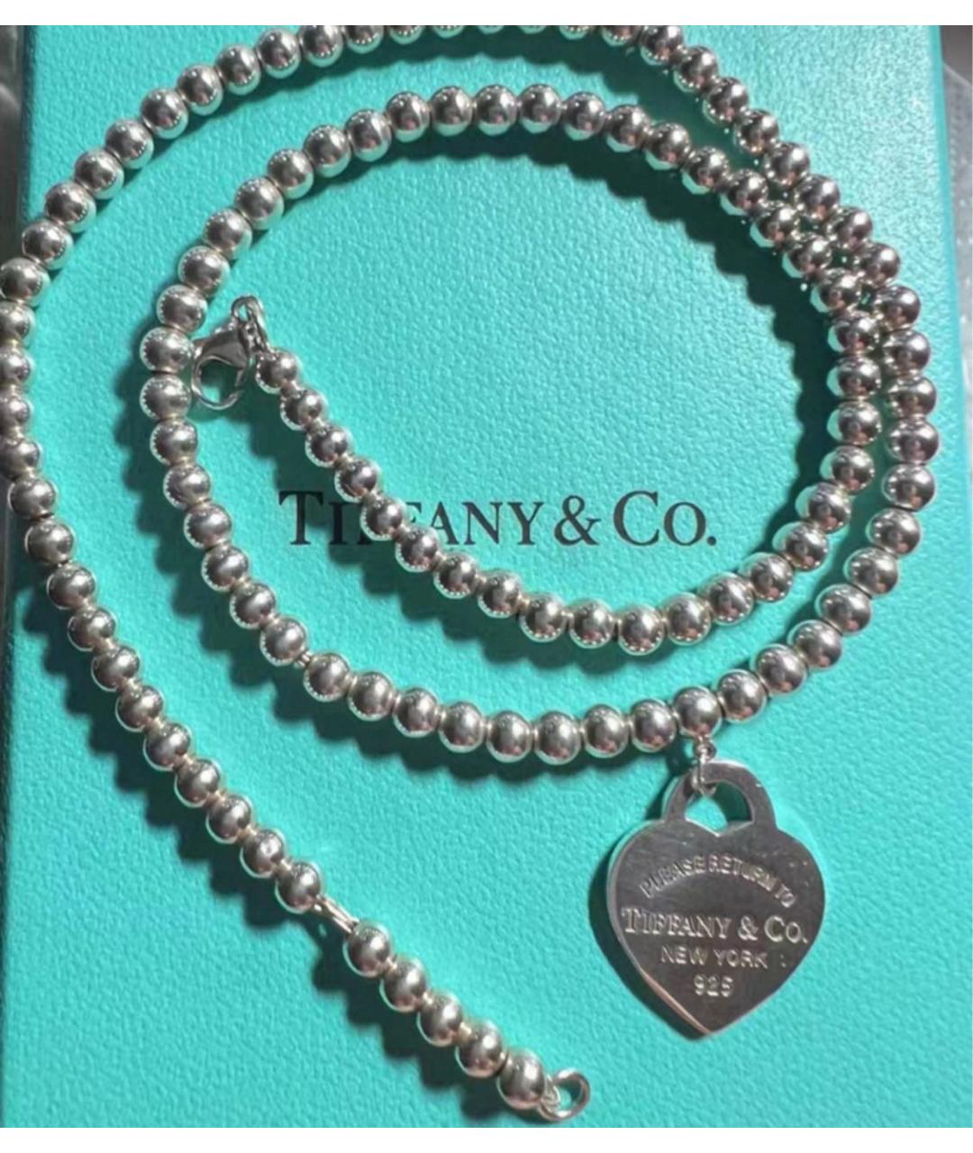 TIFFANY&CO Серебряное серебряное колье, фото 7