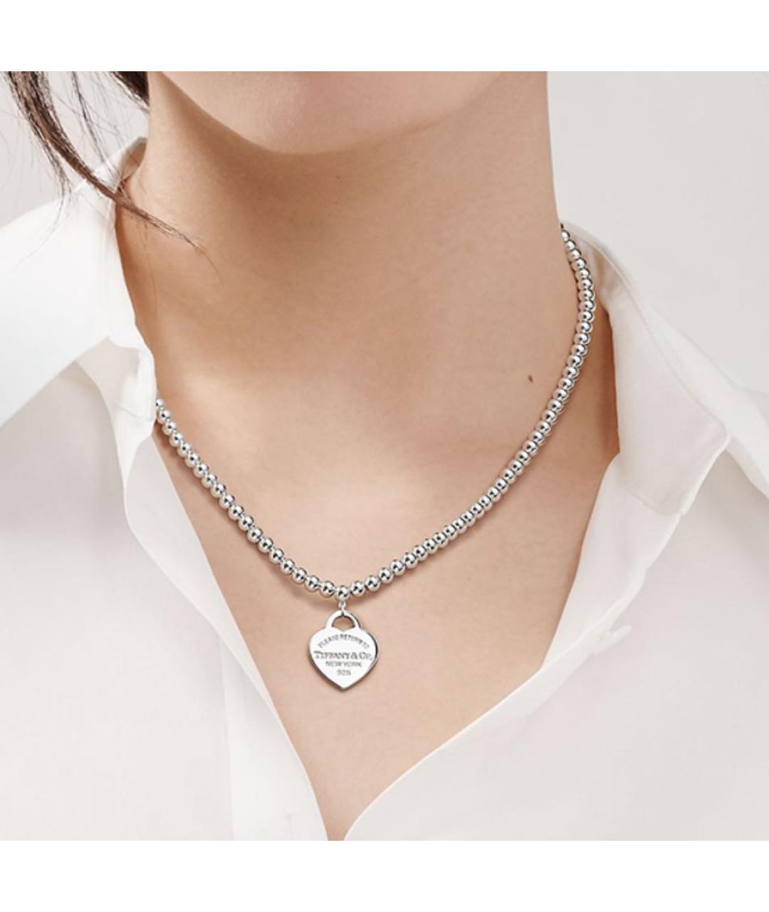 TIFFANY&CO Серебряное серебряное колье, фото 4