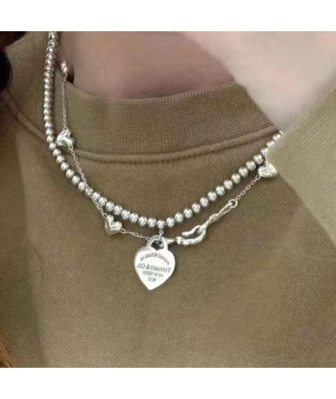 TIFFANY&CO Серебряное серебряное колье, фото 6