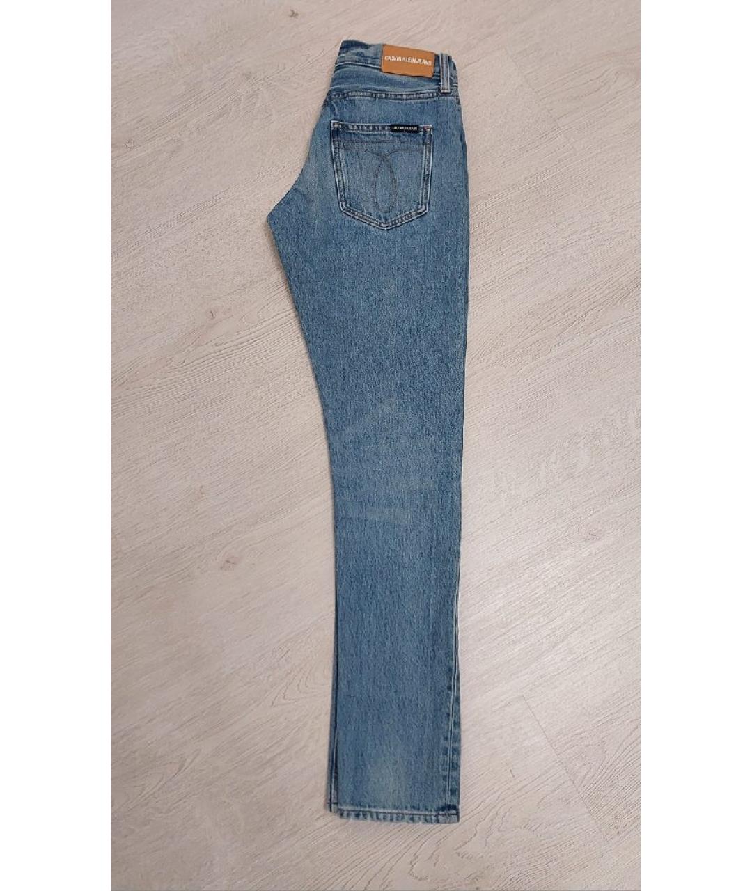 JUST CAVALLI Голубые хлопковые джинсы слим, фото 3