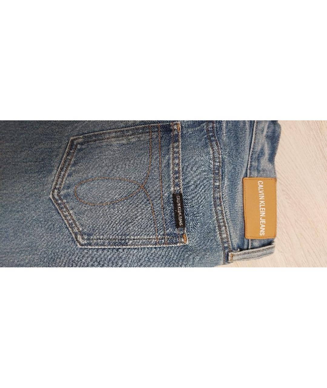 JUST CAVALLI Голубые хлопковые джинсы слим, фото 8