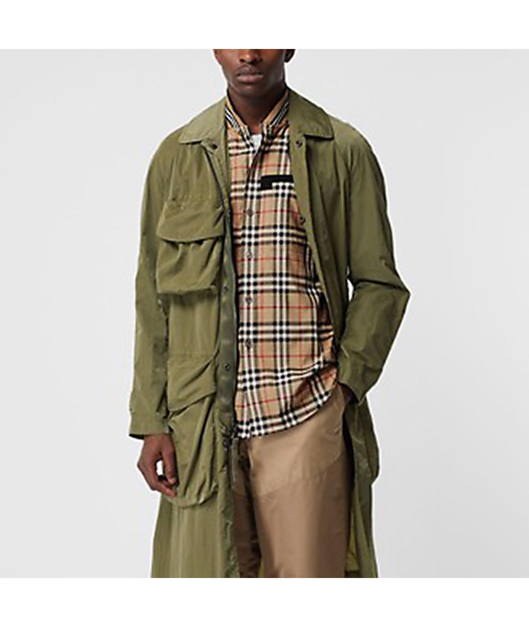BURBERRY Бежевая хлопковая кэжуал рубашка, фото 2