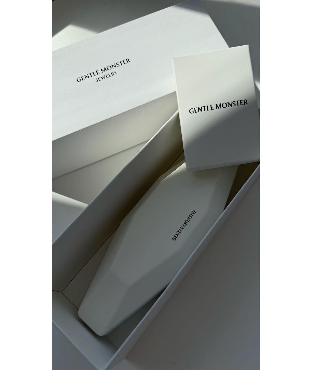 GENTLE MONSTER Серебряные металлические солнцезащитные очки, фото 8