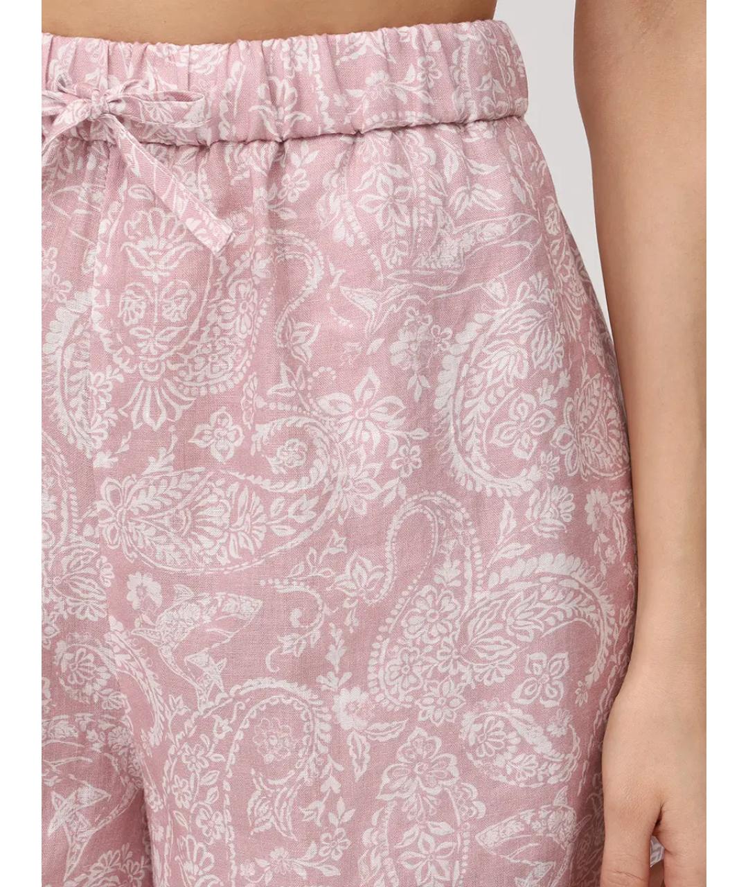 PAUL & SHARK Розовые льняные шорты, фото 5