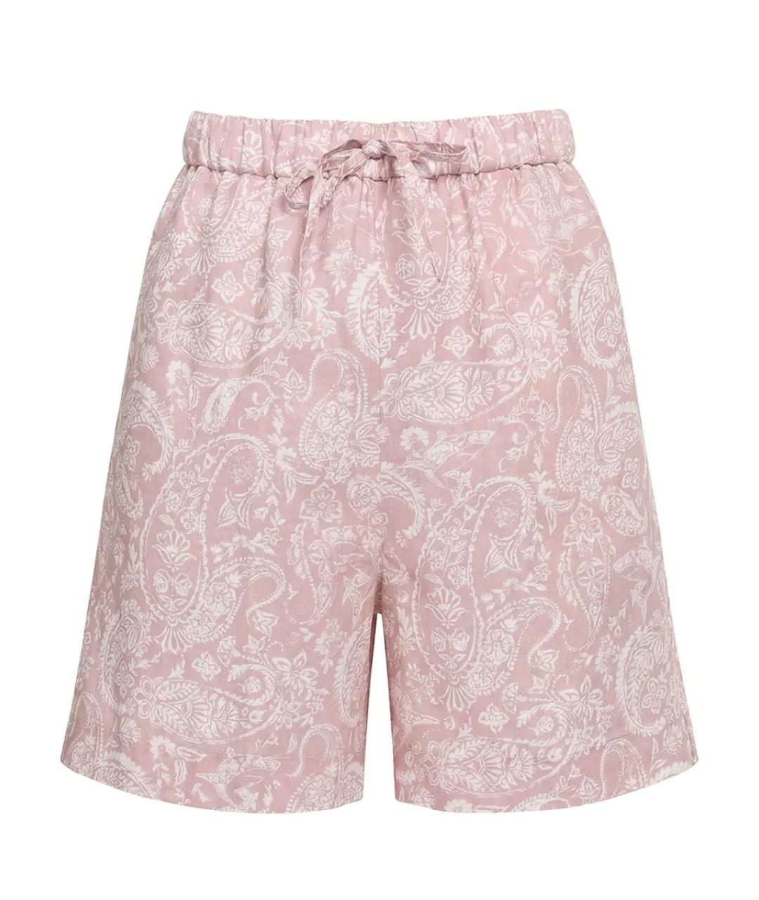 PAUL & SHARK Розовые льняные шорты, фото 1