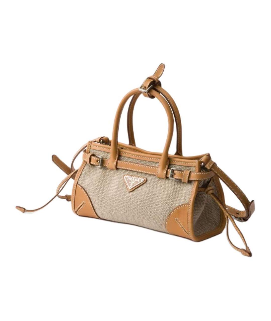 PRADA Коричневая кожаная сумка через плечо, фото 3