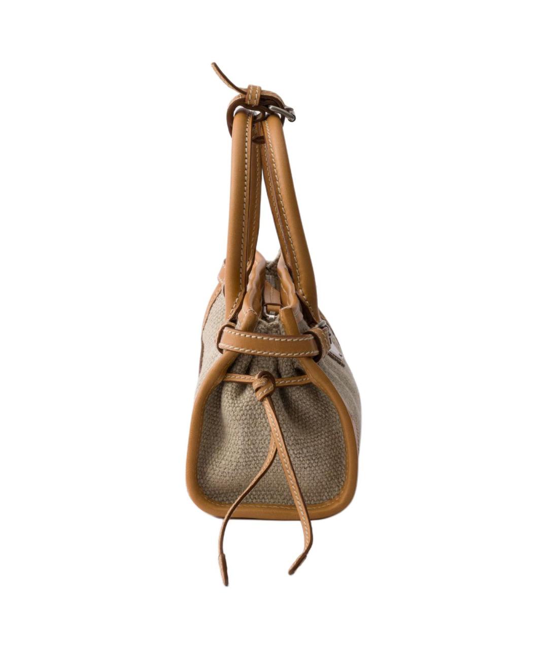 PRADA Коричневая кожаная сумка через плечо, фото 4