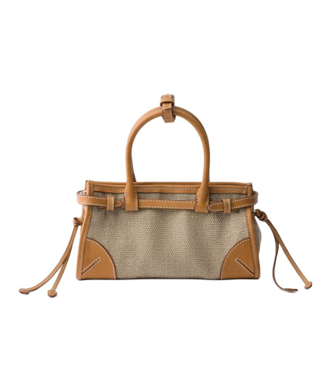 PRADA Коричневая кожаная сумка через плечо, фото 2