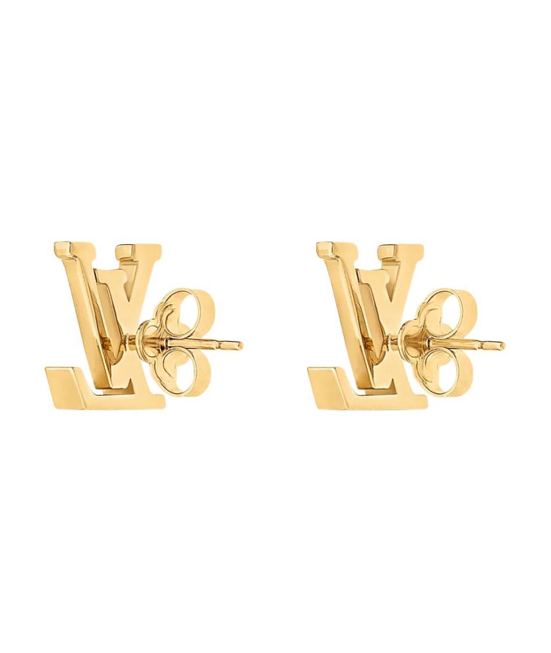 LOUIS VUITTON Золотые серьги, фото 3