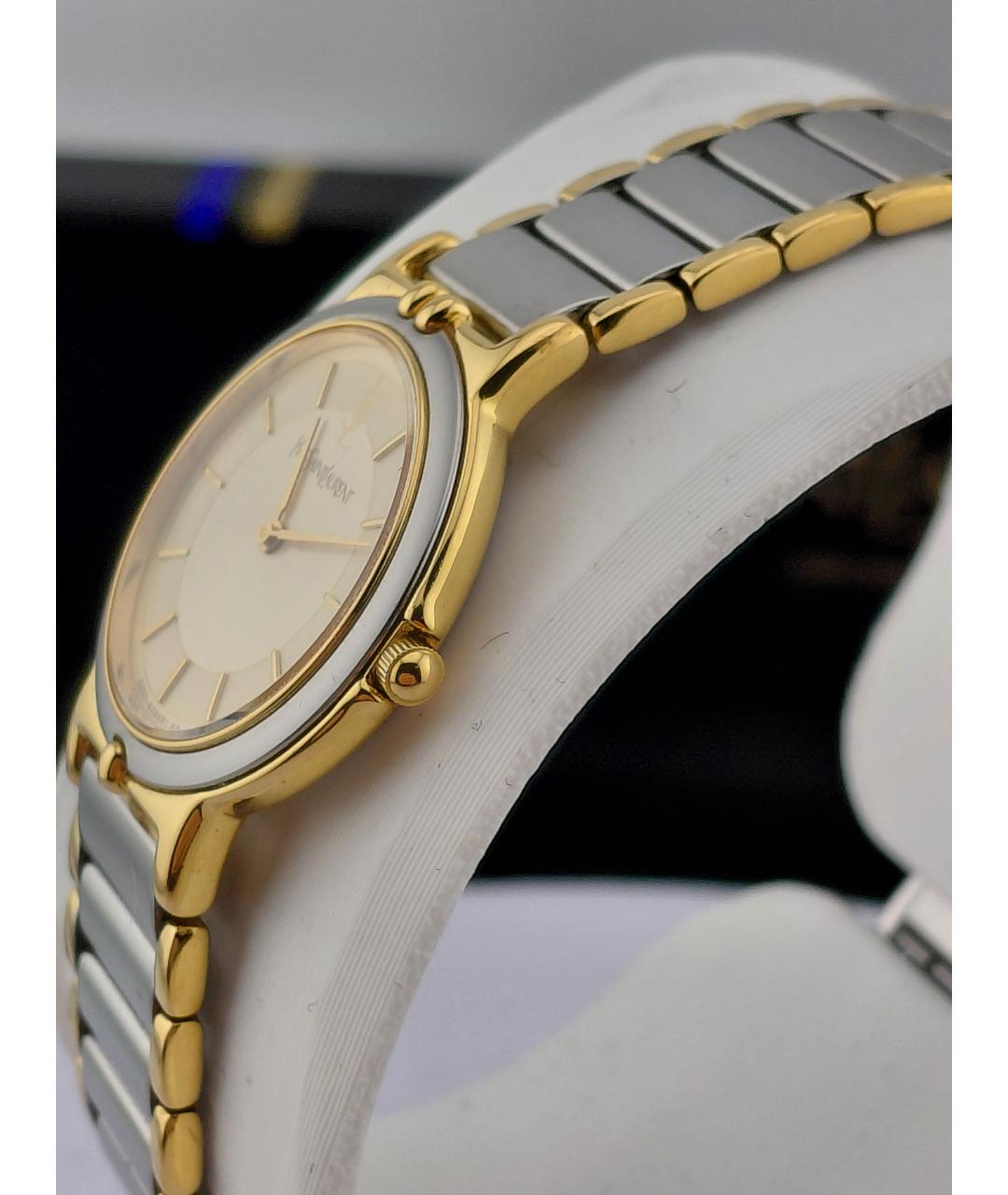 SAINT LAURENT Серебряные металлические часы, фото 4